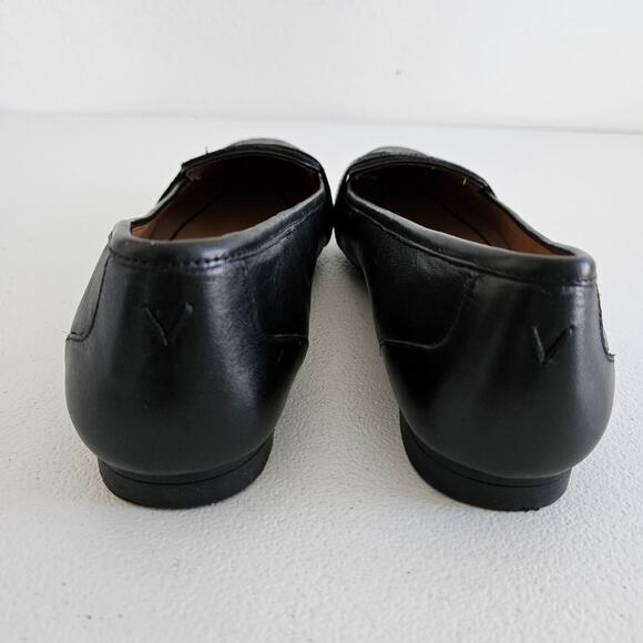 Vionic Savannah Flat Loafers Womens 8 Black Leather EVA Footbed Vio-Motion Tech - Picture 6 of 9
